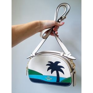 Coach Serena Sunset Palm Tree Crossbody Bag RARE